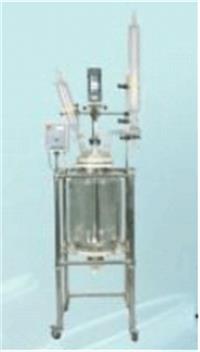 双层玻璃反应釜 冷热源循环玻璃反应釜 双层玻璃反应器  