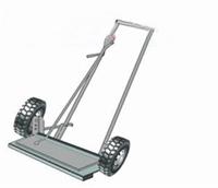 手扶磁力清扫机 磁性杂物清扫机 磁性粉末铁屑清扫机   